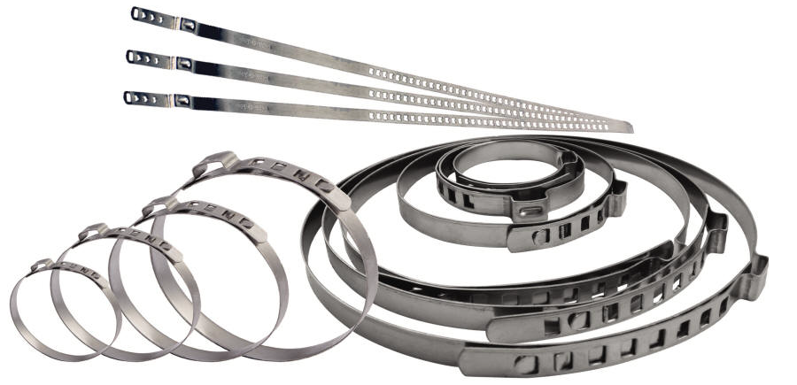 abrazaderas, bandas de acero, sujetadores de plástico, manijas Polonia 01